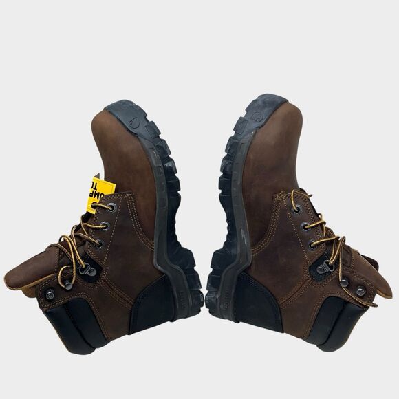 Carhartt Utility Boots 8.5 Brown Leather Rugged Flex 6" Composite Toe - Picture 7 of 10